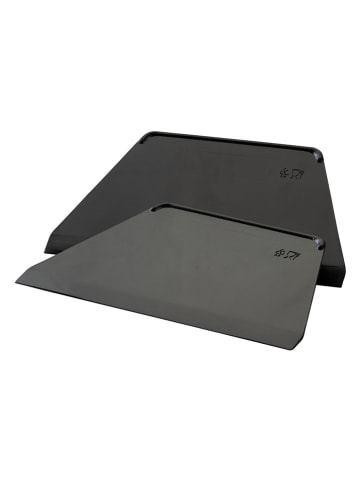 FM Professional 2-delige set: deegspatels zwart - (L)21 x (B)13 cm