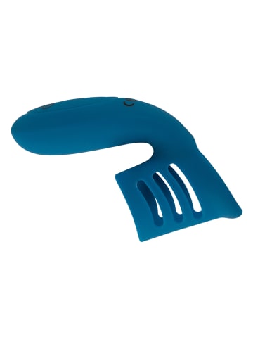 Orion Vibrator mit Penisring in Blau - (L)6,5 cm