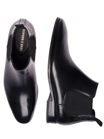GORDON & BROS Leder-Chelsea-Boots ''Rome'' in Schwarz