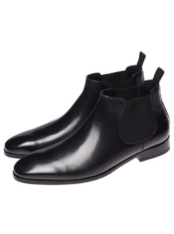 GORDON & BROS Leder-Chelsea-Boots ''City'' in Schwarz