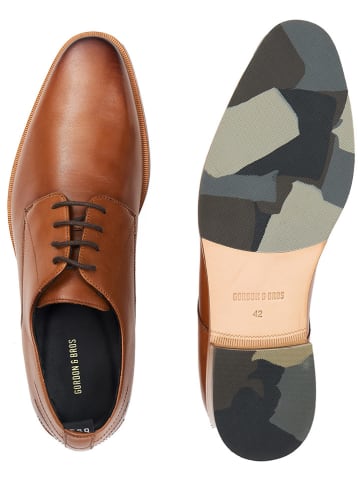 GORDON & BROS Leder-Schnürschuhe ''Leon'' in Hellbraun