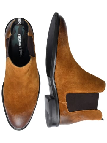 GORDON & BROS Leder-Chelsea-Boots ''Paul'' in Hellbraun