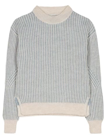 Herrlicher Pullover "Liannie" in Creme/ Blau
