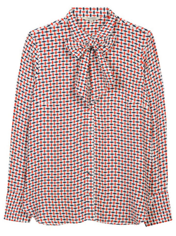 Herrlicher Bluse "Nicola" in Rot/ Dunkelblau/ Weiß