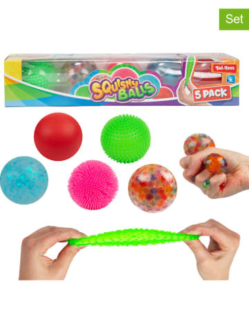 Toi-Toys 5er-Set: Anti-Stress Bälle "Quintet Squeeze" - 3 Jahren