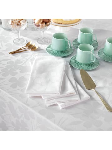 Brandt 4-delige set: linnen servetten wit - (L)50 x (B)50 cm