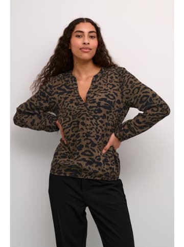 Kaffe Bluse "Ditte" in Braun/ Schwarz