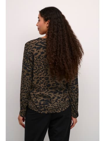 Kaffe Blouse "Ditte" bruin/zwart