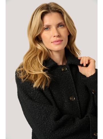 Kaffe Teddymantel "Annelise" zwart