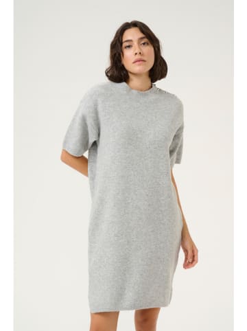Kaffe Strickkleid "Sylvie" in Hellgrau