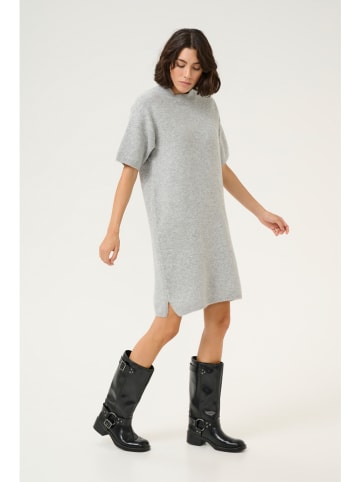 Kaffe Strickkleid "Sylvie" in Hellgrau