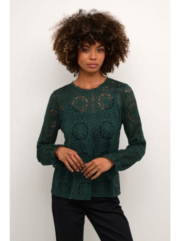 Cream Bluse "Tiley" in Dunkelgrün