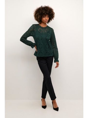 Cream Blouse "Tiley" donkergroen