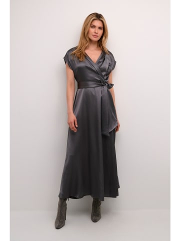 Cream Jurk "Loretta" antraciet