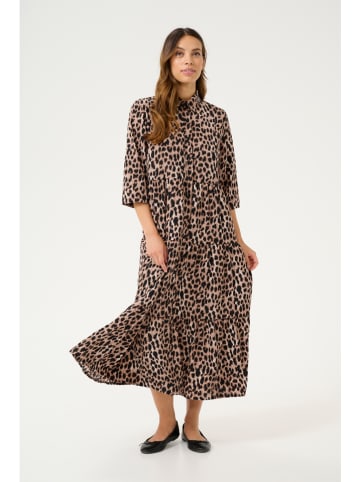 Cream Jurk "Muni" lichtbruin