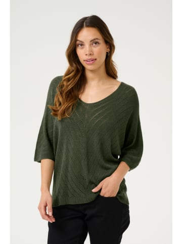 Cream Sweter w kolorze ciemnozielonym