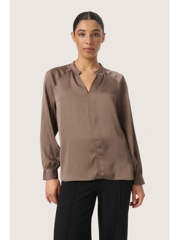 SAINT TROPEZ Blouse "Ioana" bruin