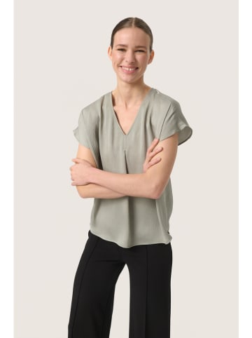 SAINT TROPEZ Bluse "Loana Marija" in Grau