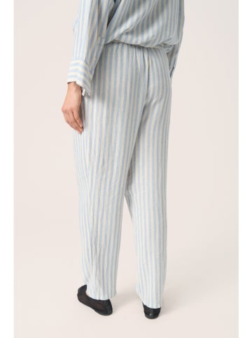 SAINT TROPEZ Hose "Belira" in Hellblau/ Creme