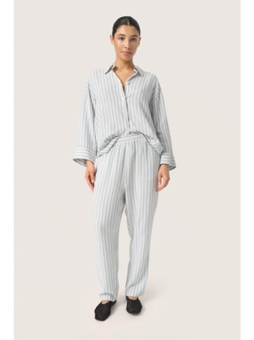 SAINT TROPEZ Hose "Belira" in Hellblau/ Creme