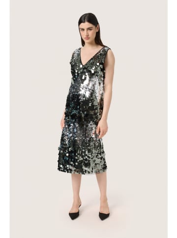 SAINT TROPEZ Kleid "Adine" in Schwarz/ Silber
