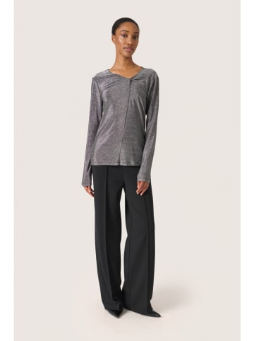 SAINT TROPEZ Longsleeve "Skylara" in Silber