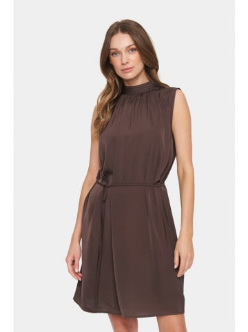 SAINT TROPEZ Jurk "Aileen" donkerbruin