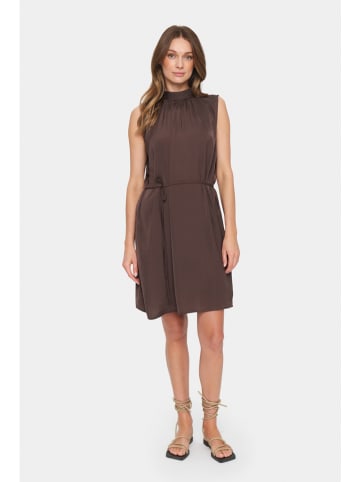 SAINT TROPEZ Kleid "Aileen" in Dunkelbraun