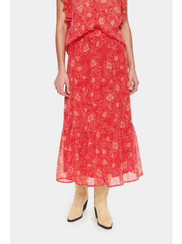SAINT TROPEZ Rock "Taniz" in Rot/ Orange