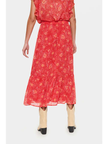 SAINT TROPEZ Rock "Taniz" in Rot/ Orange