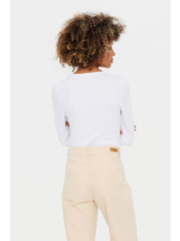 SAINT TROPEZ Koszulka "Aster" w kolorze białym