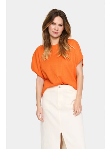 SAINT TROPEZ Sweter "Mila" w kolorze pomarańczowym