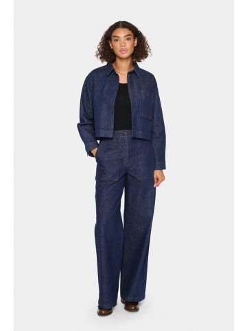 SAINT TROPEZ Functionele corduroybroek "Gabbor" donkerblauw