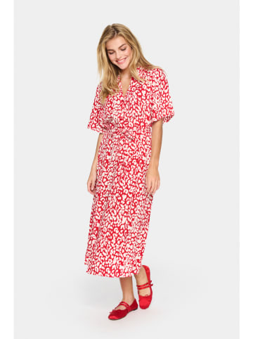 SAINT TROPEZ Kleid "Zazia" om Rot/ Weiß