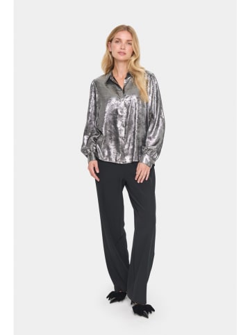 SAINT TROPEZ Bluse "Hami" in Silber