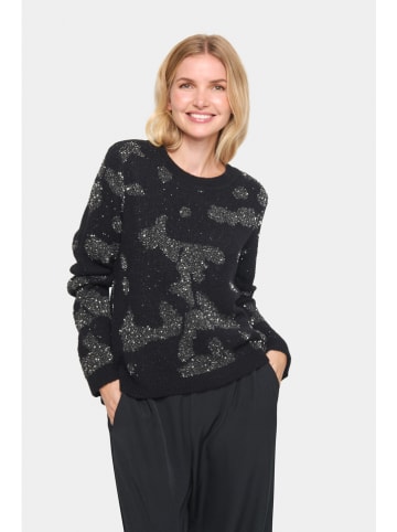 SAINT TROPEZ Pullover "Halima" in Schwarz