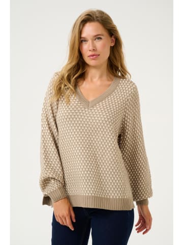 CULTURE Kasjmieren trui "Cardeen" beige