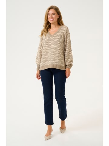CULTURE Pullover "Cardeen" in beige/ Creme