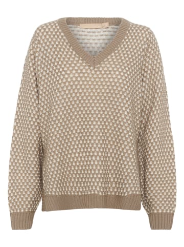 CULTURE Pullover "Cardeen" in beige/ Creme