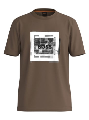Hugo Boss Koszulka w kolorze brązowym
