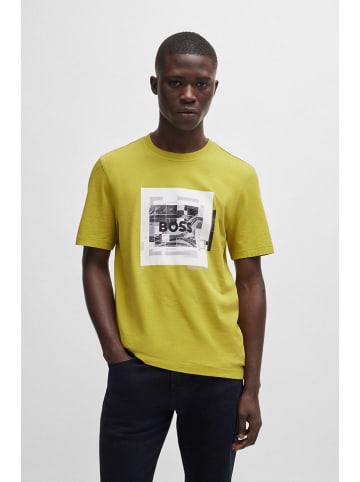 Hugo Boss Koszulka w kolorze żółtym