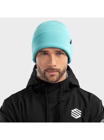 Siroko Czapka "Snowflake Turquoise" w kolorze turkusowym