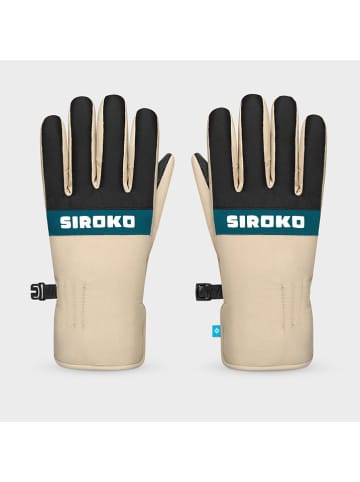 Siroko Functionele handschoenen "Whiz" zwart/beige