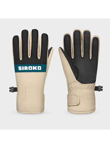 Siroko Functionele handschoenen "Whiz" zwart/beige