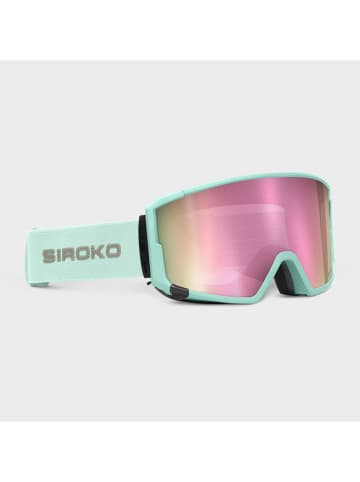Siroko Unisex-Ski-/ Snowboardbrille "G3 Gulmarg" in Mint/ Rosa
