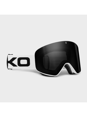 Siroko Unisex-Ski-/ Snowboardbrille "GX Ampezzo" in Weiß/ Schwarz