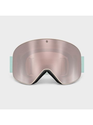 Siroko Gogle narciarskie unisex "GX Webber" w kolorze miętowo-jasnoróżowym