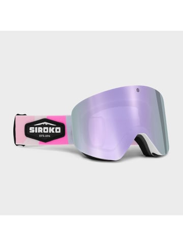 Siroko Gogle narciarskie unisex "GX Muffin" w kolorze fioletowo-jasnoróżowym
