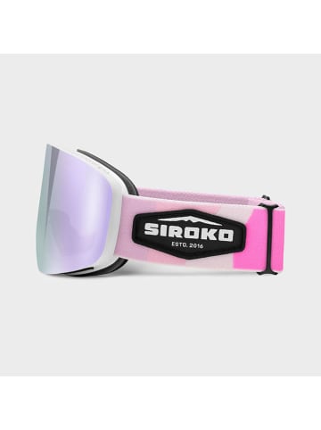 Siroko Uniseks ski-/snowboardbril "GX Muffin" lichtroze/paars