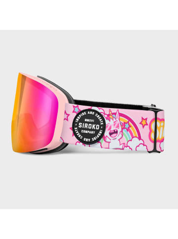 Siroko Unisex-Ski-/ Snowboardbrille "GX Snow Unicorns" in Bunt